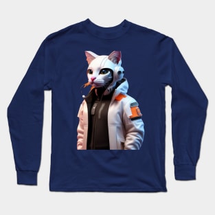 Cyberpunk Cat Long Sleeve T-Shirt